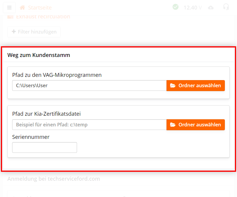 Datenbankpfad