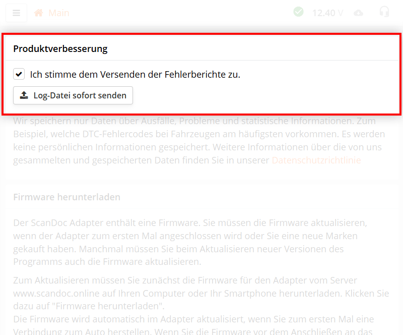 Produktverbesserung