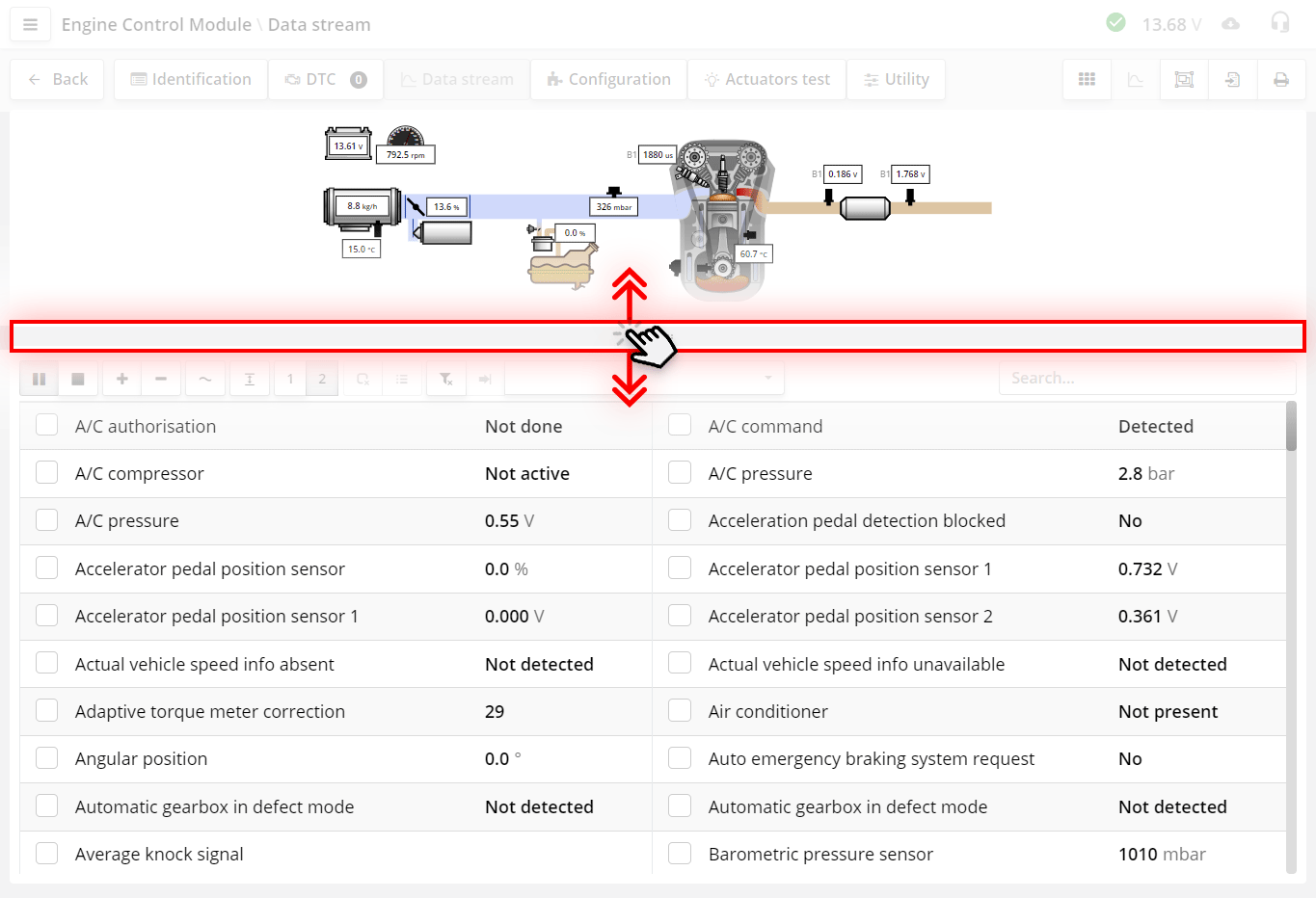 Change the scale of the diagram